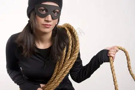 美女套图无法的蒙面女盗贼黑色假冒套背景