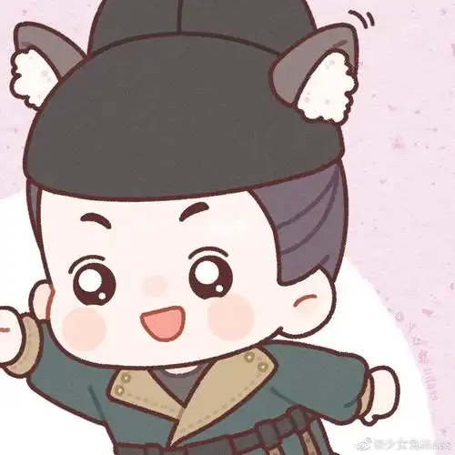 小兔子和大灰狼也会在一起_兔子_情侣头像_李乐嫣皓都_素材_头像