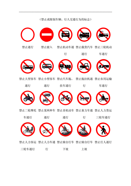驾照考试科目一交通标志大全精选doc17页