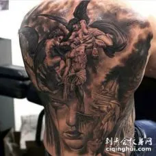 【天使纹身】天使纹身图案大全_天使纹身图片38 - 刺青会