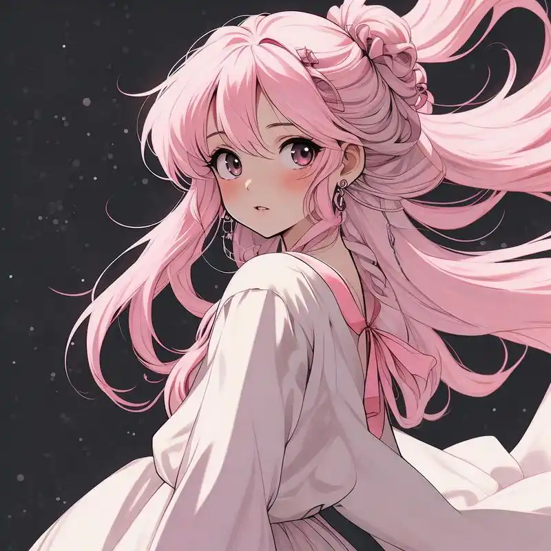女生头像动漫94仙气飘飘,可爱粉色