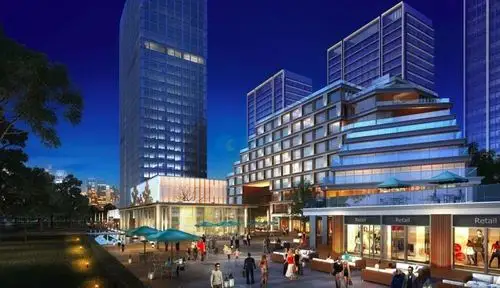 奥园观山海商务广场商业街效果图