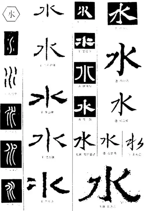 书法字典——水1图片