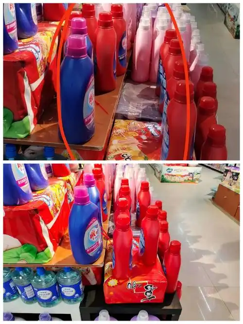 百洗区洗衣液地堆缺货已整改