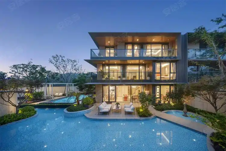 看实景现房 带湘一 长沙豪宅标杆随时看房,绿城青竹园·别墅二手房