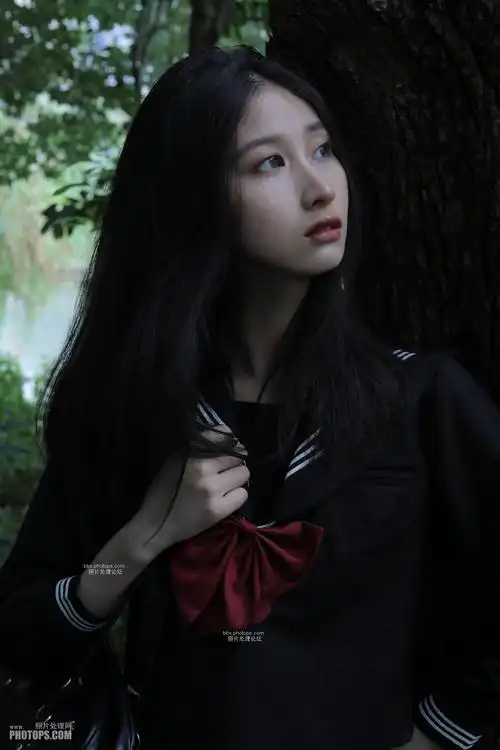 日系美女jk制服女高中生伤感摄影