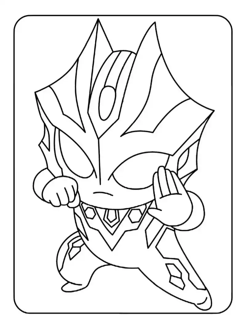 97卡通奥特曼简笔画涂色|全素材120张  用涂色的方式培养孩子的想象