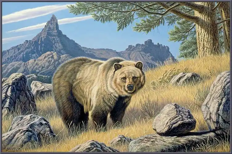 艺术家保罗克拉普夫世界野生动物绘画1