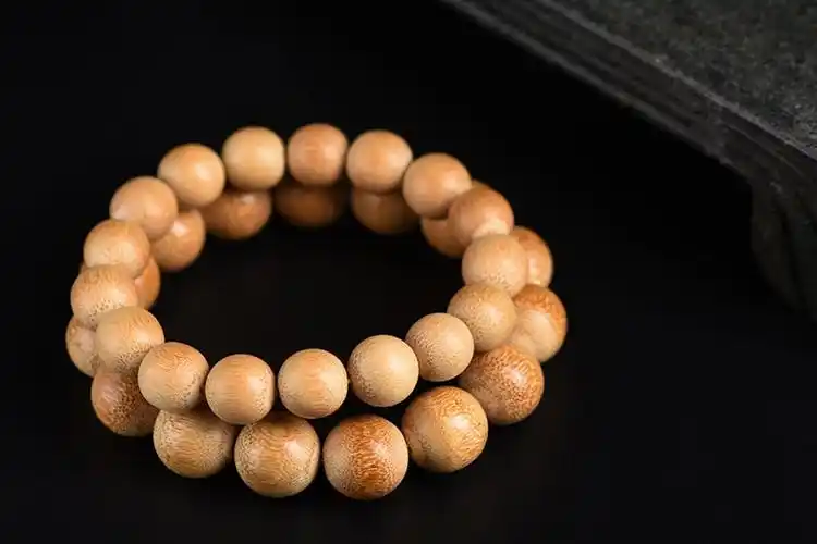 syx实心玉竹佛珠文玩手串把件实心竹盘玩手链男女情侣款单圈实心玉竹