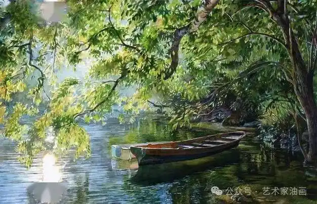 美国画家斯坦米勒水彩画