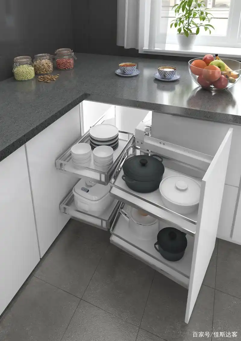 橱柜转角空间别浪费,转角收纳这样做错不了