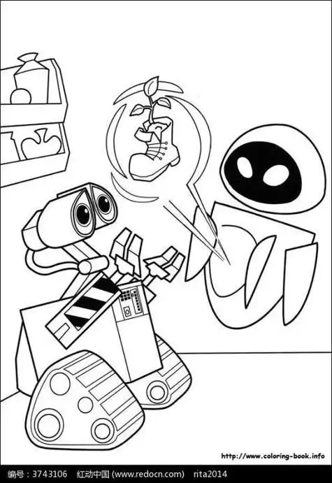 卡通未来机器人简笔画 简笔画图片大全-蒲城教育文学网