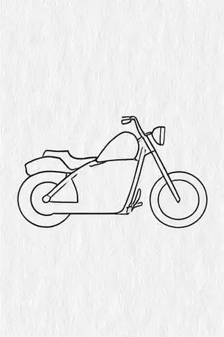 🏍️骑摩托车简笔画🎨
