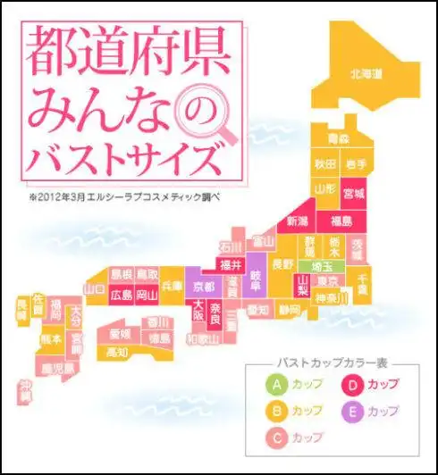 日本女性平均胸围地图风行的背后