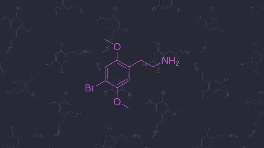 简约趣味分子模型设计桌面壁纸