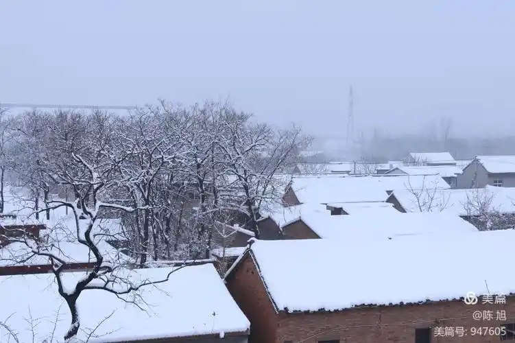 渑池县迷人的乡村雪景
