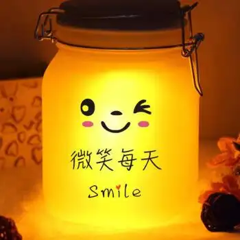 音同款男生送女生闺蜜礼物存储阳光的罐子七彩光罐太能发光瓶月光许愿