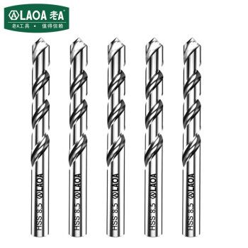 老a(laoa)m2高速钢麻花钻不锈钢钻头开孔取不锈钢直柄钻头9.