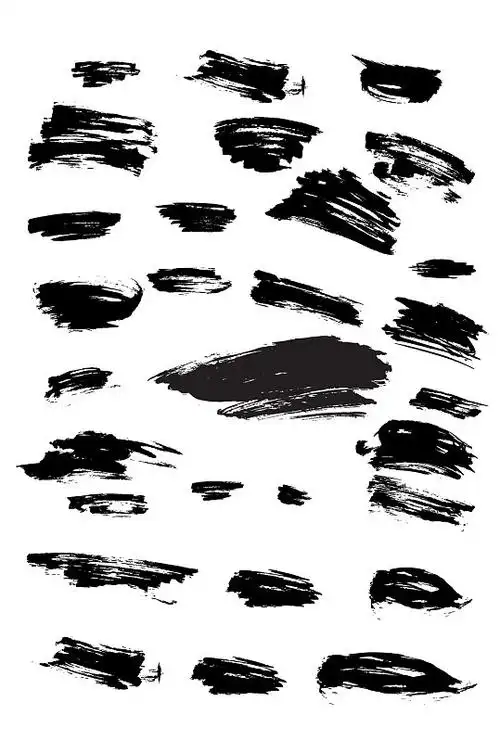 下载水墨笔触笔刷免扣元素ps窗户光笔刷灯光素材光影效果光照投影水墨