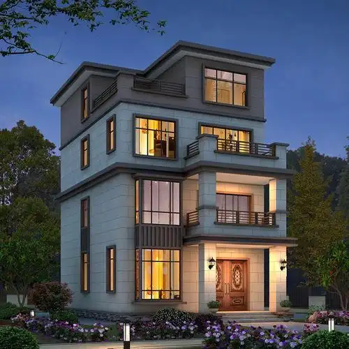 农村两开间小户型别墅开间7米占地93平方