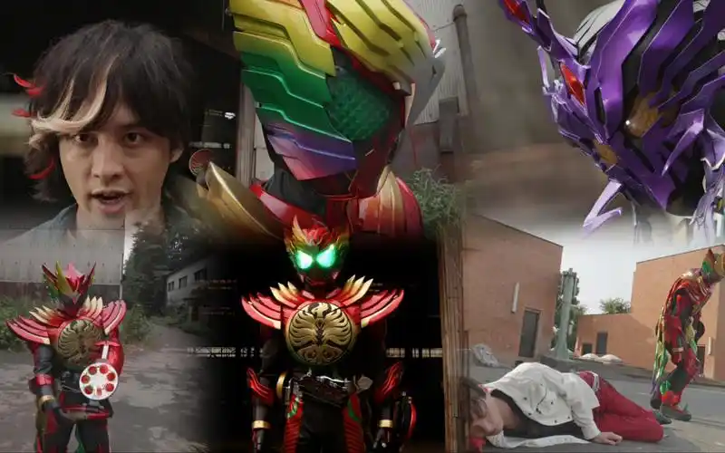 【4k 60帧】假面骑士ooo十周年剧场版 《复活的核心硬币》 最后的战斗