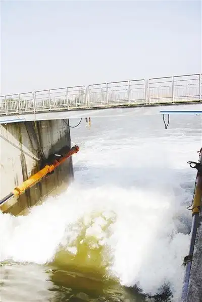 因施工需要 沙河开闸放水
