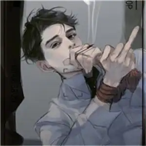 动漫抽烟男生头像抽支烟让我好好冷静一下