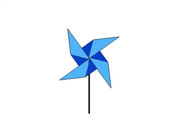 python的turtle写个简单的旋转小风车