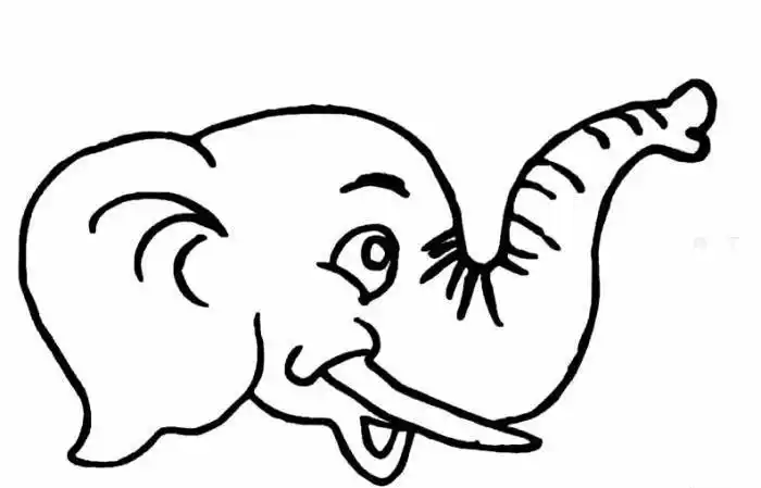 卷鼻象简笔画