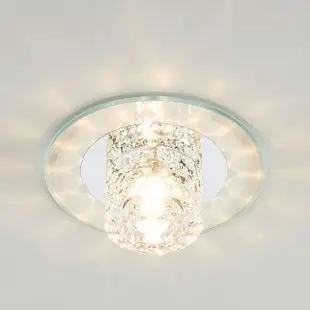 欧普led射灯水晶灯天花灯牛眼灯明装 服装 店背景墙走廊玄关过道灯