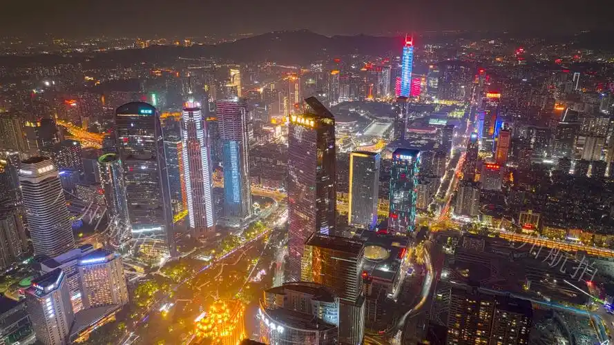 广州市区夜景图片高清