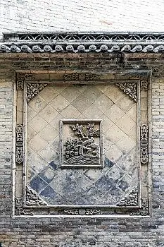 影壁墙砖雕石雕,中国山西省晋城市陈廷敬故居皇城相府古建筑