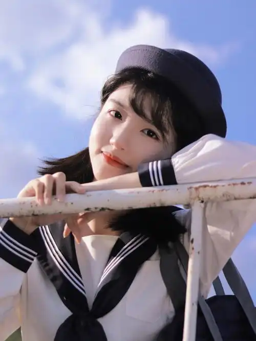 水手服少女日系写真附教程