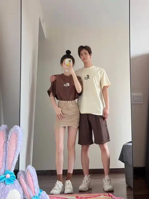 163/176 情侣穿搭| 美式复古棕配色yyds!🧸