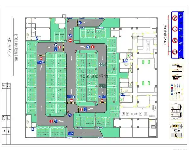 停车场cad设计 3