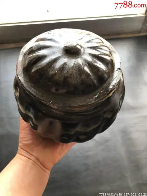 宋代瓜棱罐_黑瓷/天目瓷_第1张_7788瓷器
