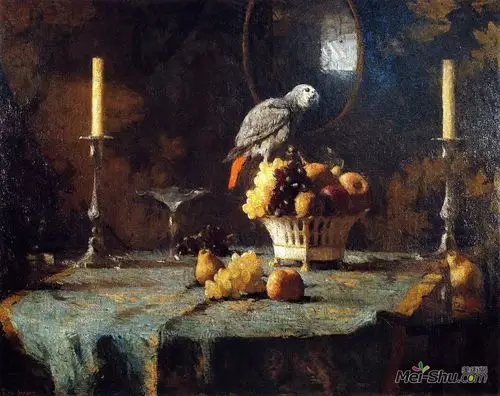 《餐厅餐桌》弗兰克 w · 本森(frank w. benson)高清作品欣赏