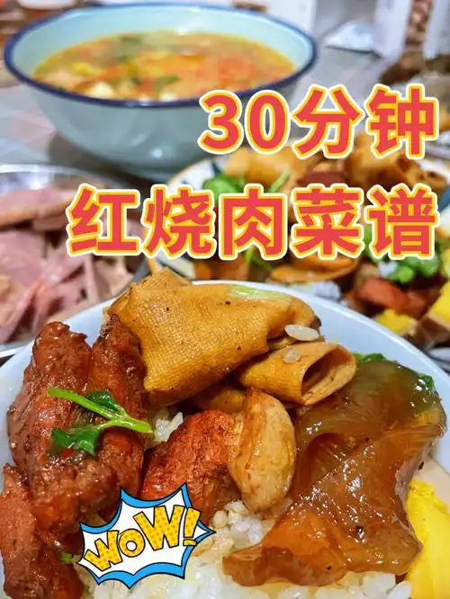 偷偷收藏吧30分钟红烧肉万能菜谱