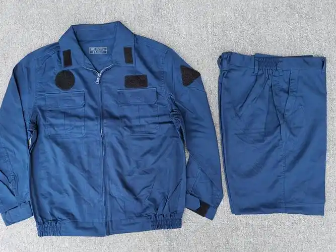 春秋机务地勤工作服男士薄款夏季蓝色休闲作训服14单裤套装 14单夏.