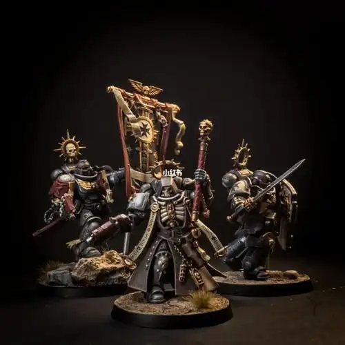 战锤40k黑色圣殿牧师和旗手