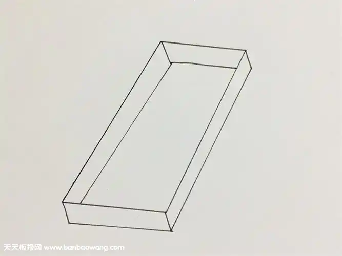 铅笔盒简笔画步骤