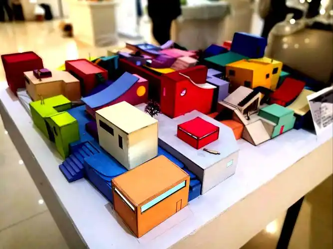 江西服装学院环境艺术设计《建筑模型制作》课程作品展——人,建筑