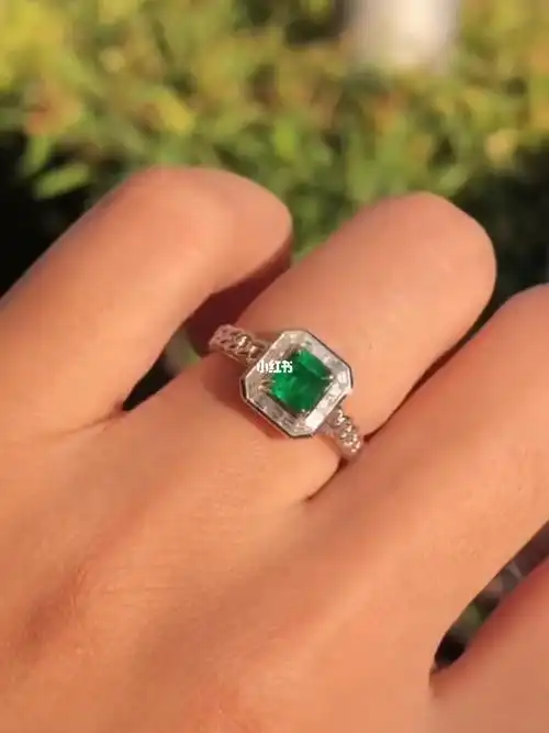 066克拉祖母绿成品好显大就超经典款式