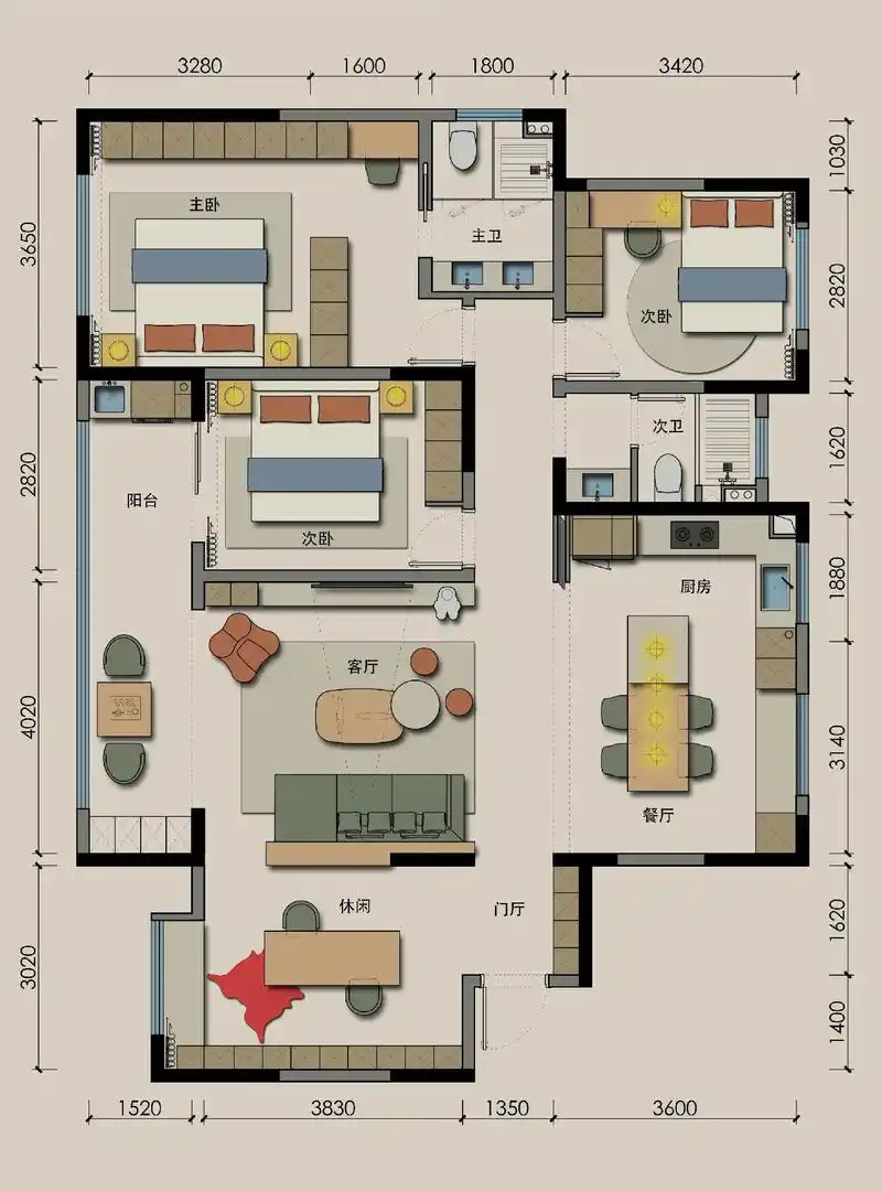 142平三居室户型优化#装修 #设计 #户型改造 - 抖音