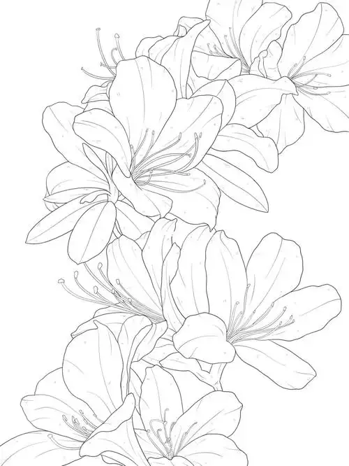 杜娟花里杜娟啼#插画  #我是原创插画师  #板绘  #杜鹃花  #小红书