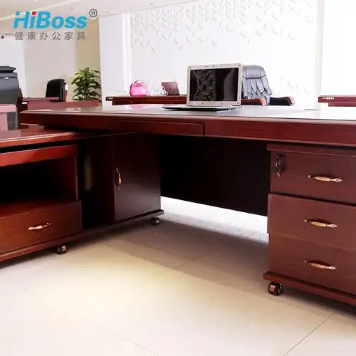 hiboss办公桌油漆大班台办公桌w1800d900h760