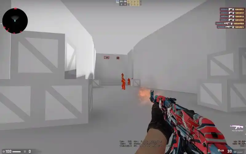 csgo创意工坊精神病练枪图4地图名见简介