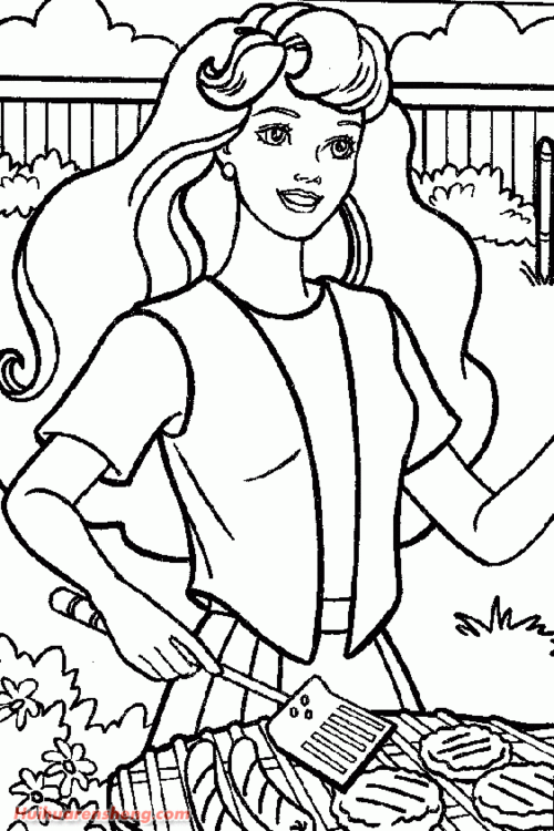 芭比娃娃简笔画作品图片欣赏25卡通动漫简笔画绘画人生