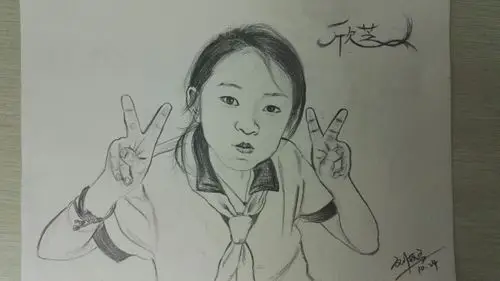 给小朋友的肖像画