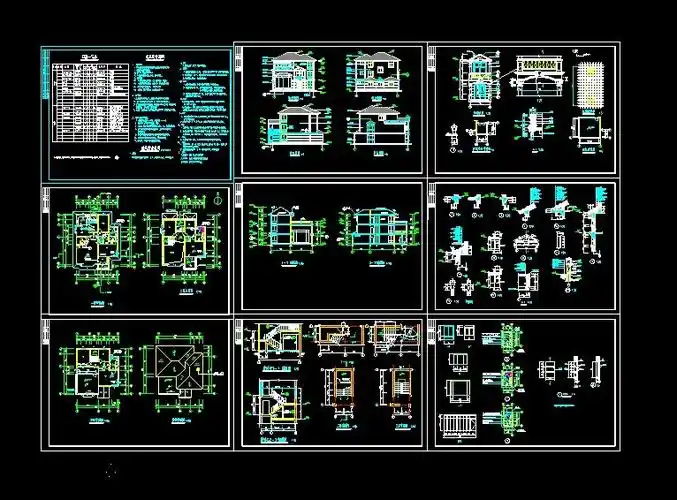 xx别墅建筑全套设计施工图